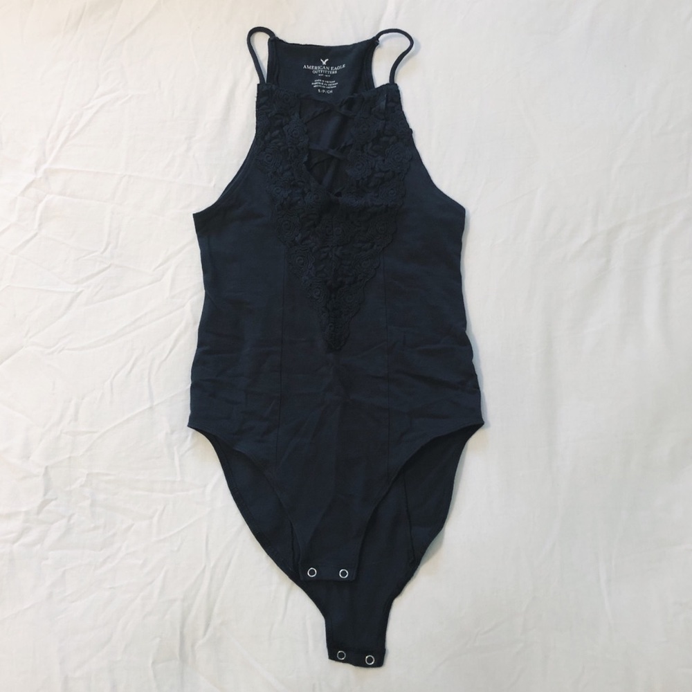 American Eagle Lace Panel Bodysuit